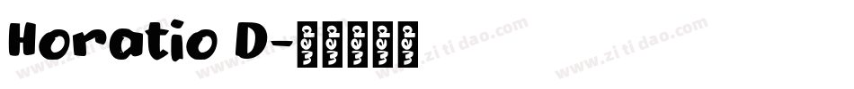 Horatio D字体转换